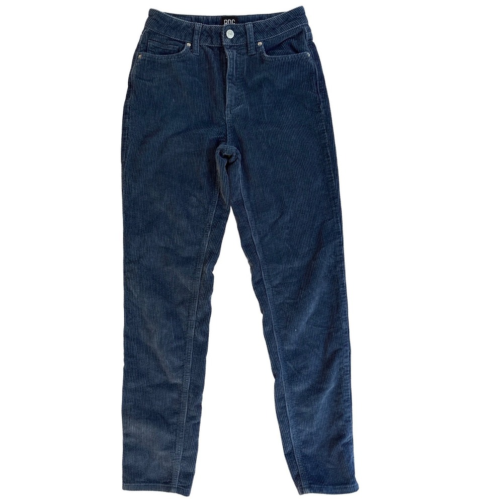 BDG Urban Outfitters Navy Blue Corduroy Mom High-Rise Pants Size 24 Mens Womens